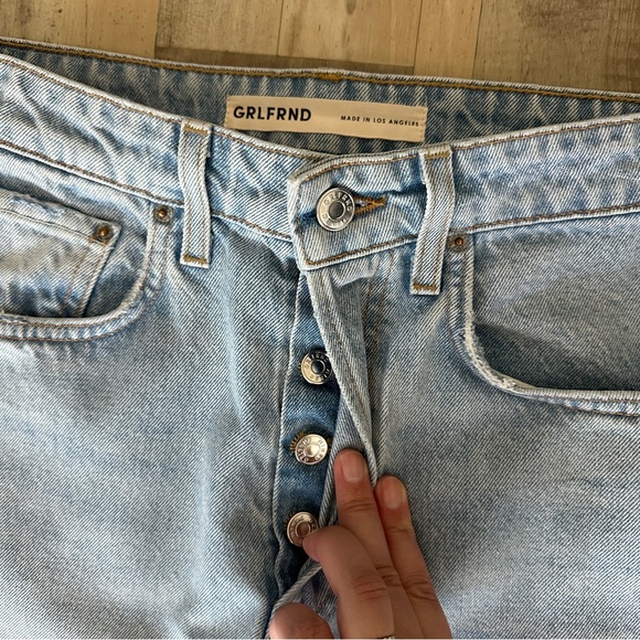 GRLFRND Karolina Carolina High Rise Straight Crop Jean Women's 27 EB - Picture 8 of 14